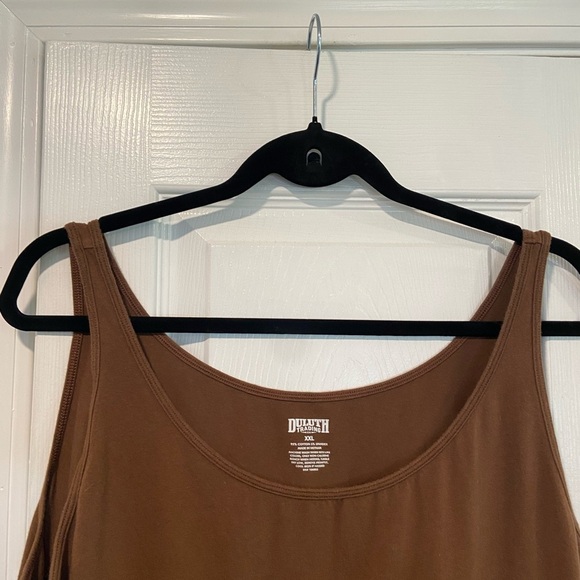 Duluth Size XXL Brown Cotton Stretch Pullover Scoop Neck Tank Top - Picture 2 of 8
